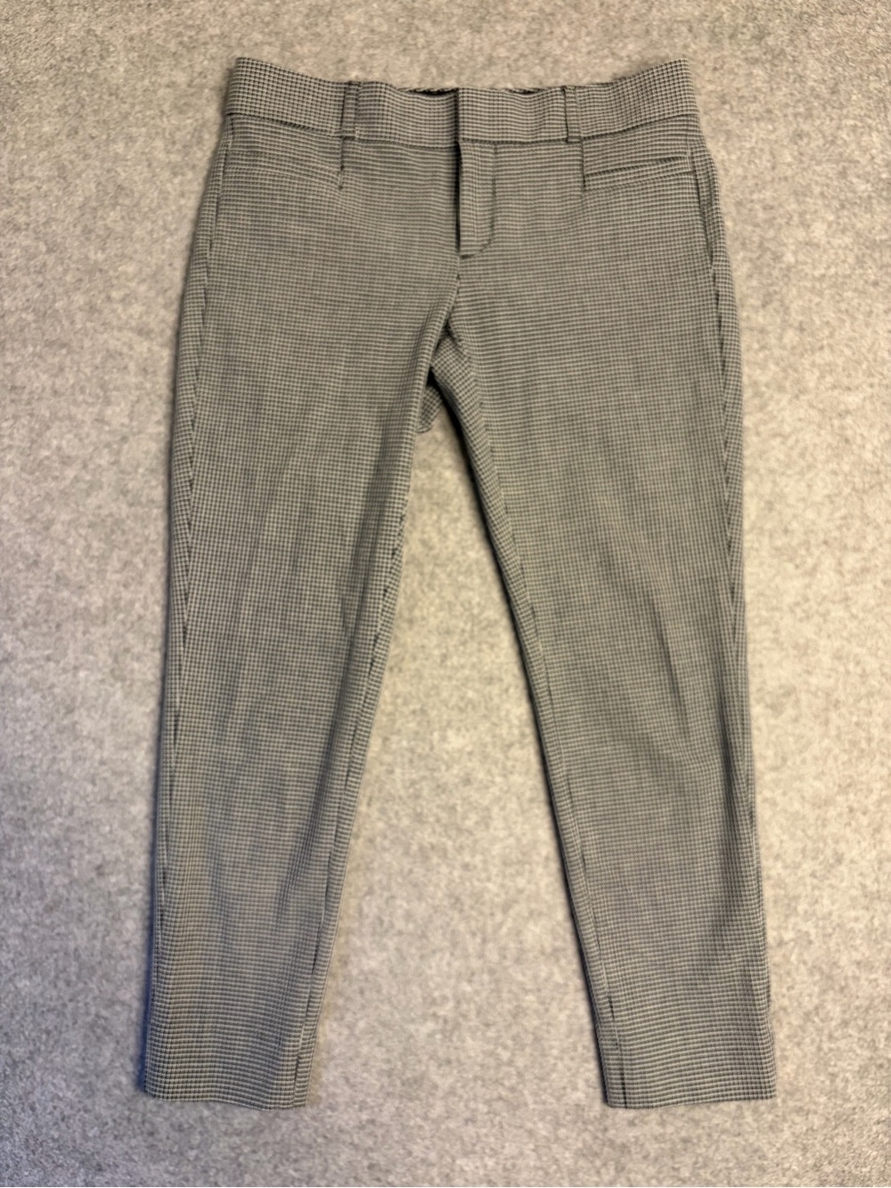 Banana Republic Black & White Micro-Check women’s ankle Dress Pants